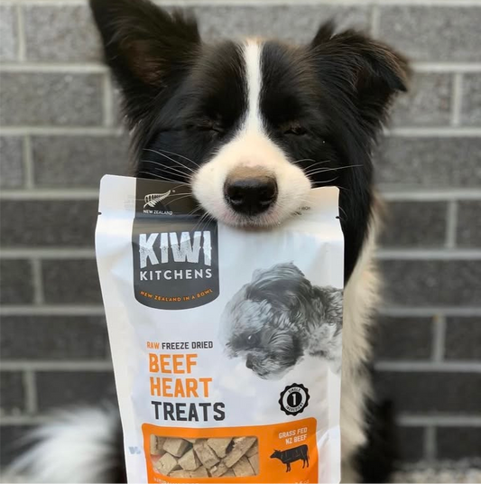 Kiwi Kitchens Raw Freeze Dried Beef Heart Dog Treats