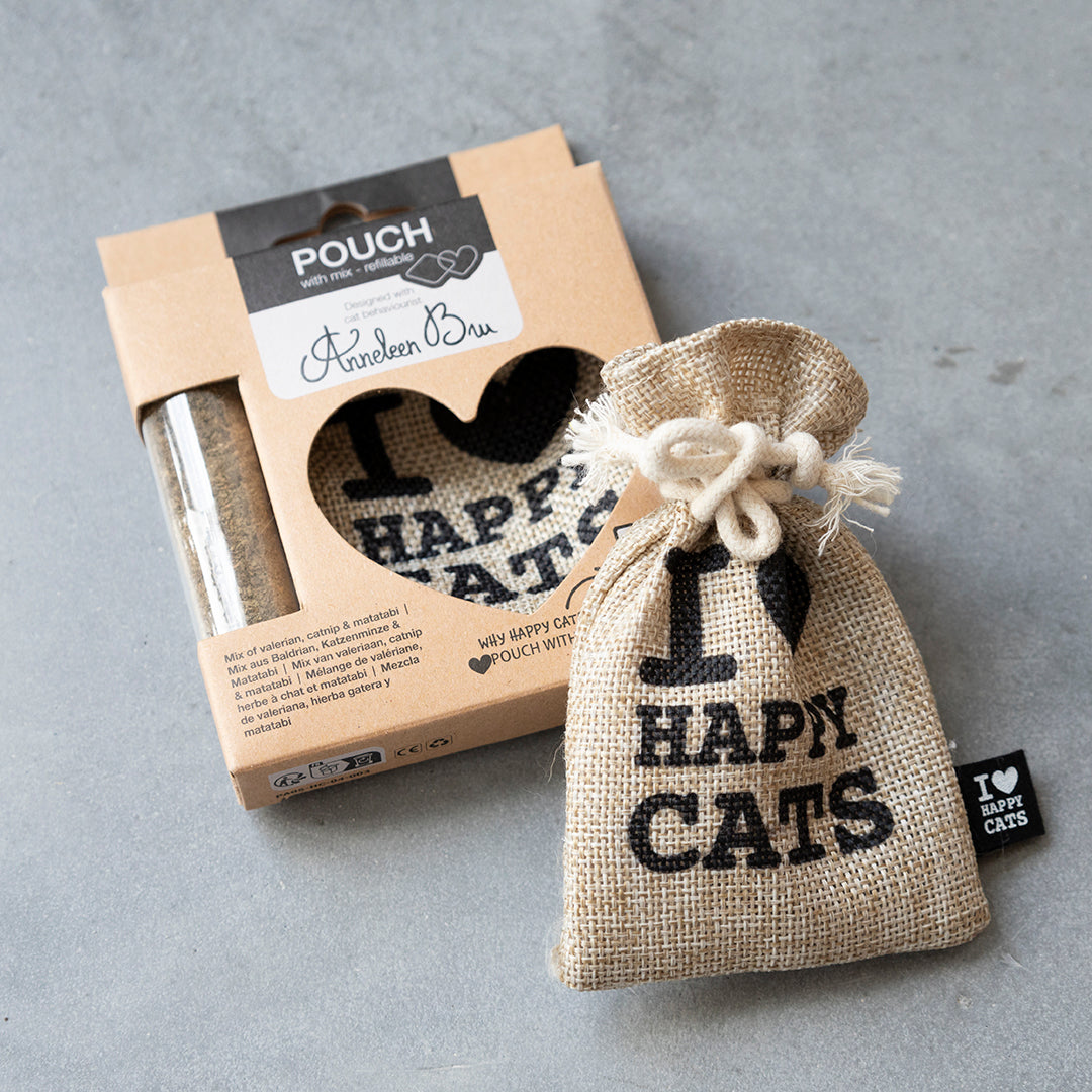 I Love Happy Cats Pouch with Mix