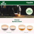 Load image into Gallery viewer, Save the Waves Bamboo Printed Dog Bowl