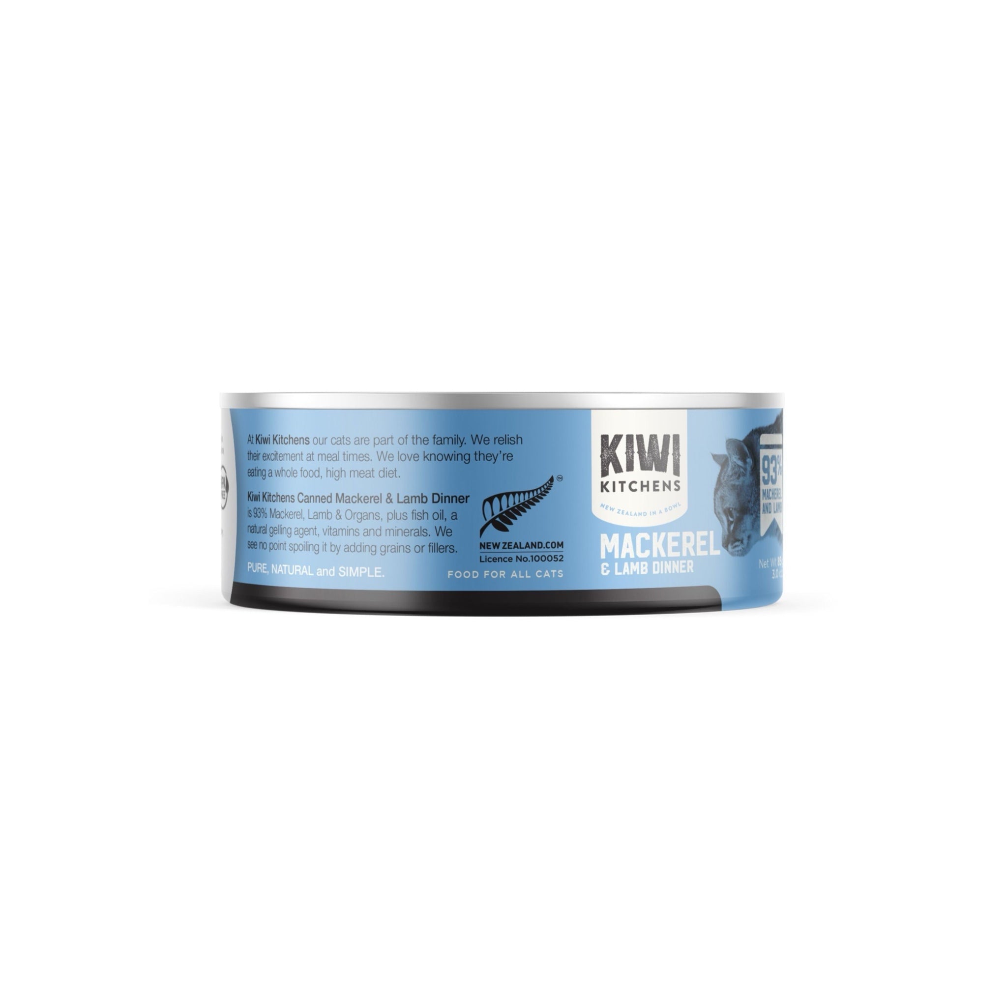 Kiwi Kitchens Nz Mackerel & Lamb Dinner Canned Wet Cat Food