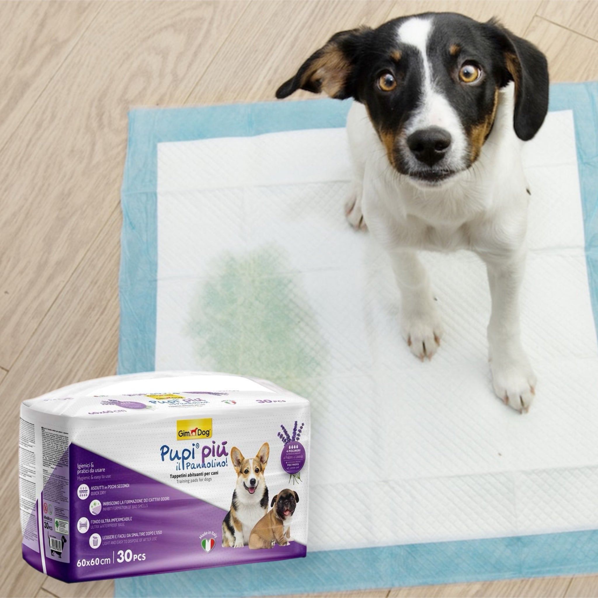 Pupi Piu Lavender Scent Training Pads for Dogs