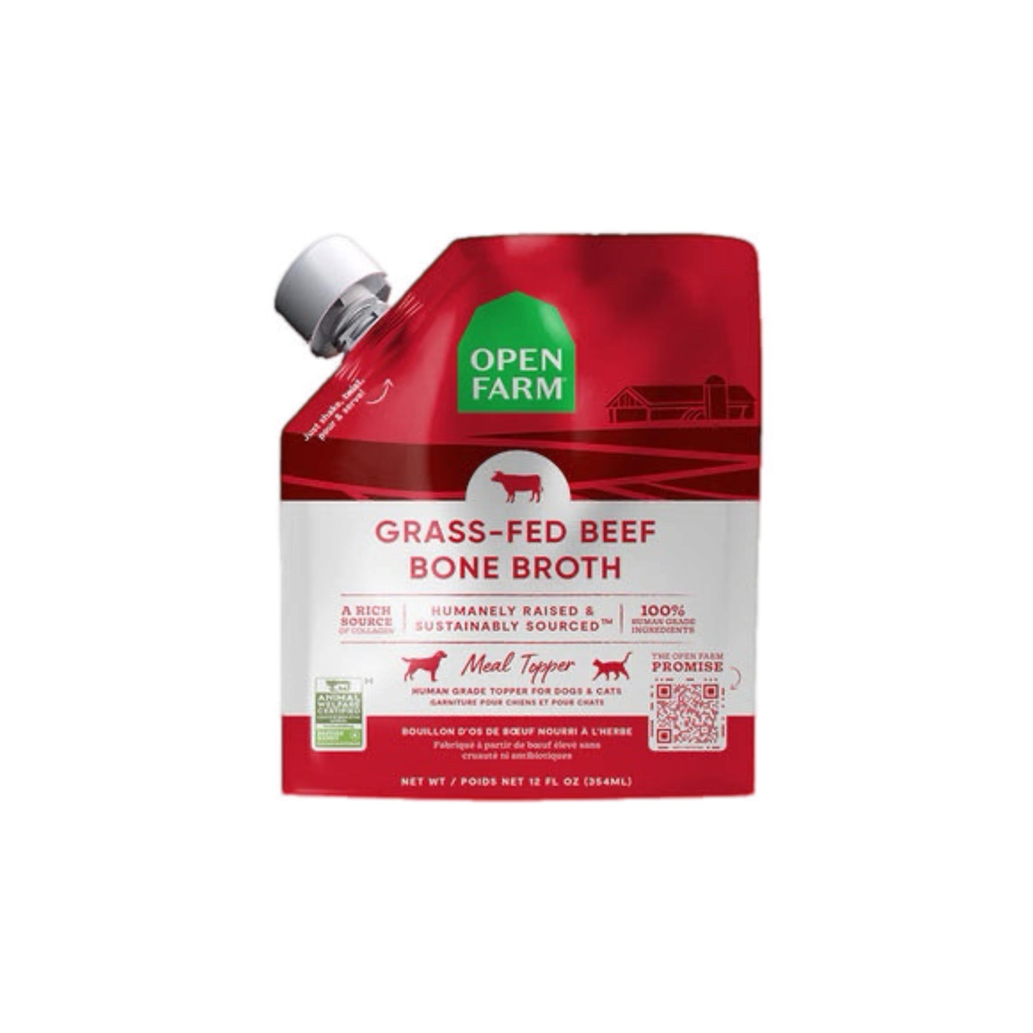 Grass Fed Beef Bone Broth Meal Topper for Dogs & Cats