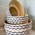 Load image into Gallery viewer, Save the Waves Bamboo Printed Dog Bowl