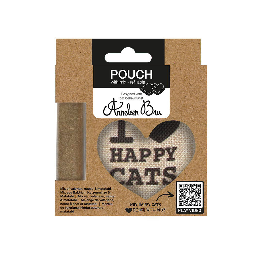 I Love Happy Cats Pouch with Mix