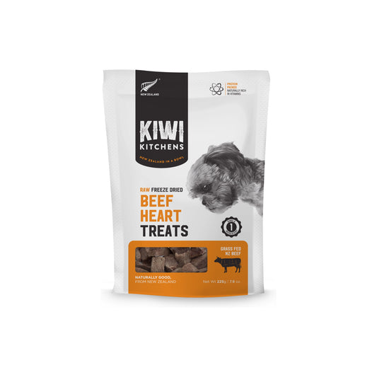 Kiwi Kitchens Raw Freeze Dried Beef Heart Dog Treats
