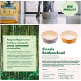 Load image into Gallery viewer, Save the Waves Bamboo Printed Dog Bowl