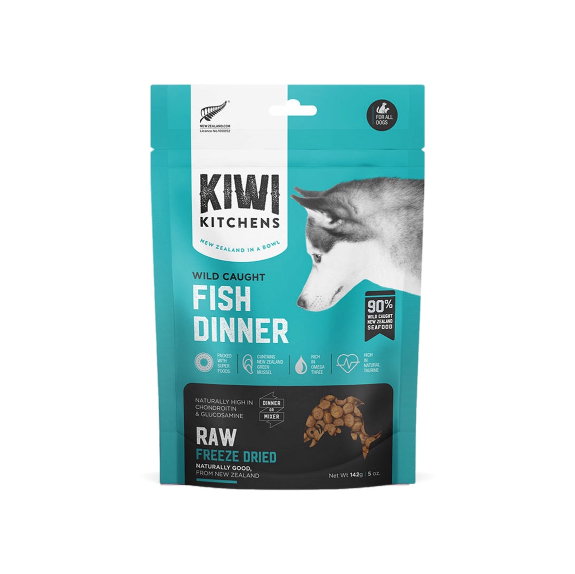 Kiwi Kitchens Wild Caught Fish Dinner Raw Freeze Dried Dog