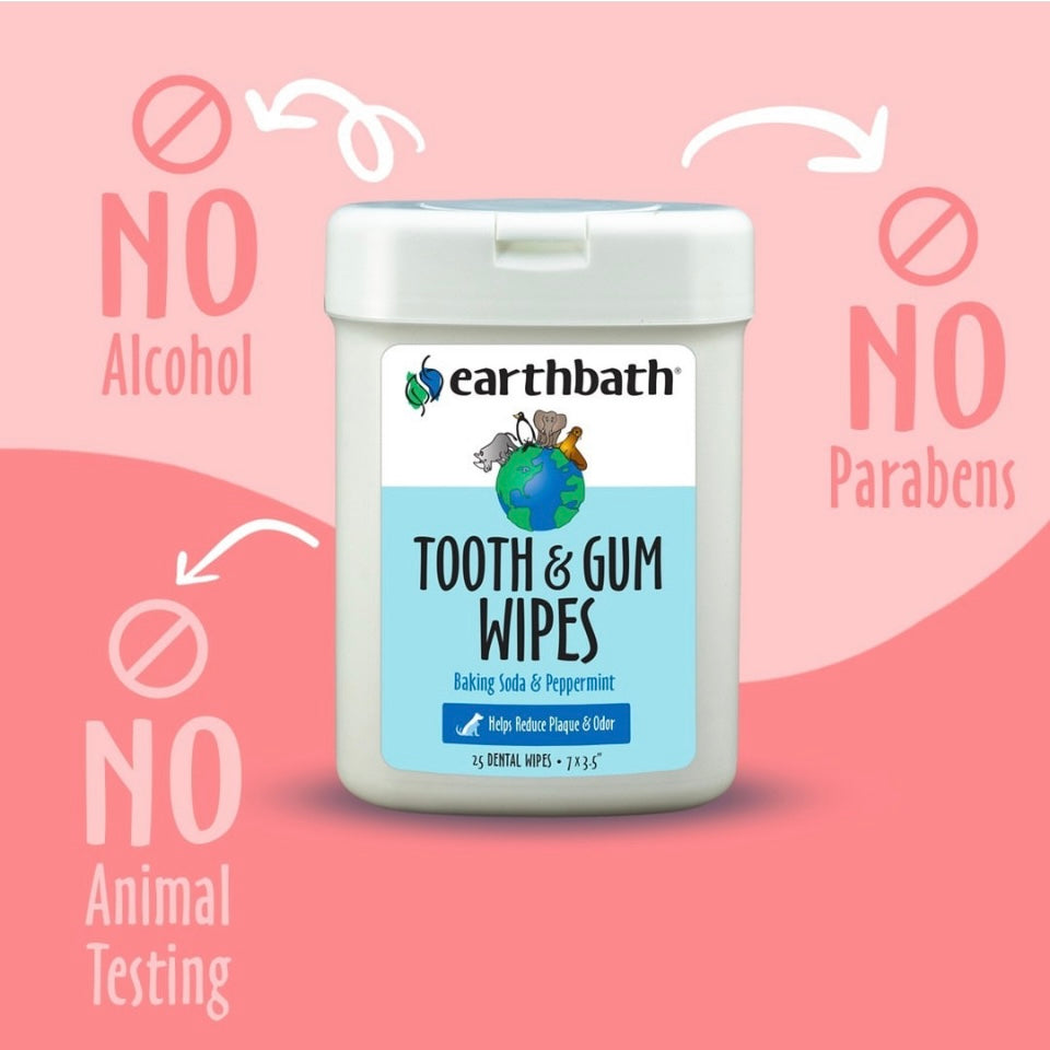 Earthbath Tooth & Gum Wipes