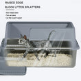 Load image into Gallery viewer, Semi Enclosed Stainless Steel XL Cat Litter Box