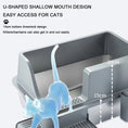 Load image into Gallery viewer, Semi Enclosed Stainless Steel XL Cat Litter Box