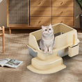 Load image into Gallery viewer, Semi Enclosed Stainless Steel XL Cat Litter Box