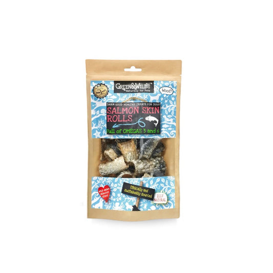 Salmon Skin Rolls Dog Treats