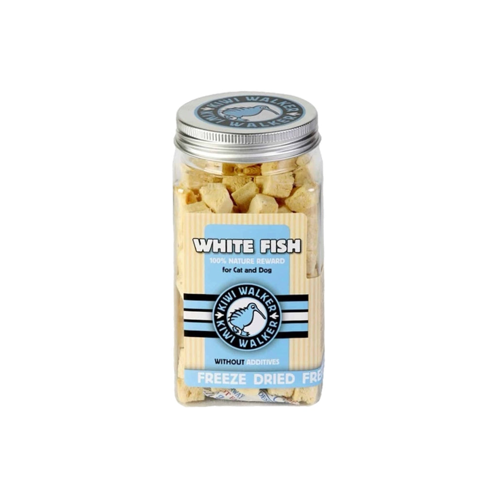 Kiwi Walker Freeze Dried White Fish Cubes Pet Treats