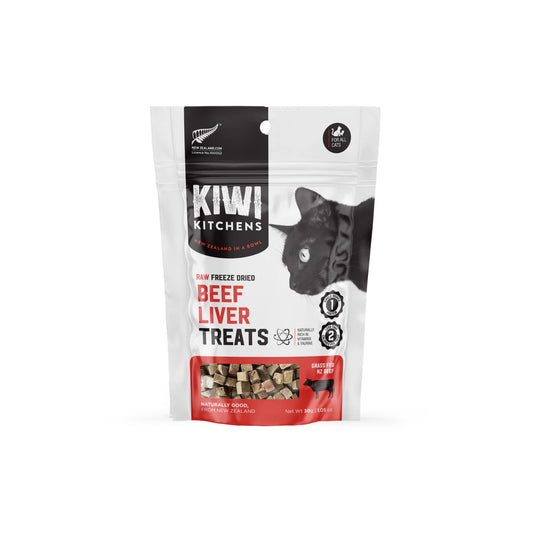 Kiwi Kitchens Raw Freeze Dried Beef Liver Cat Treats