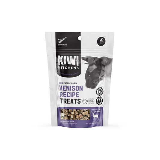 Kiwi Kitchens Raw Freeze Dried Venison Recipe Cat Treats