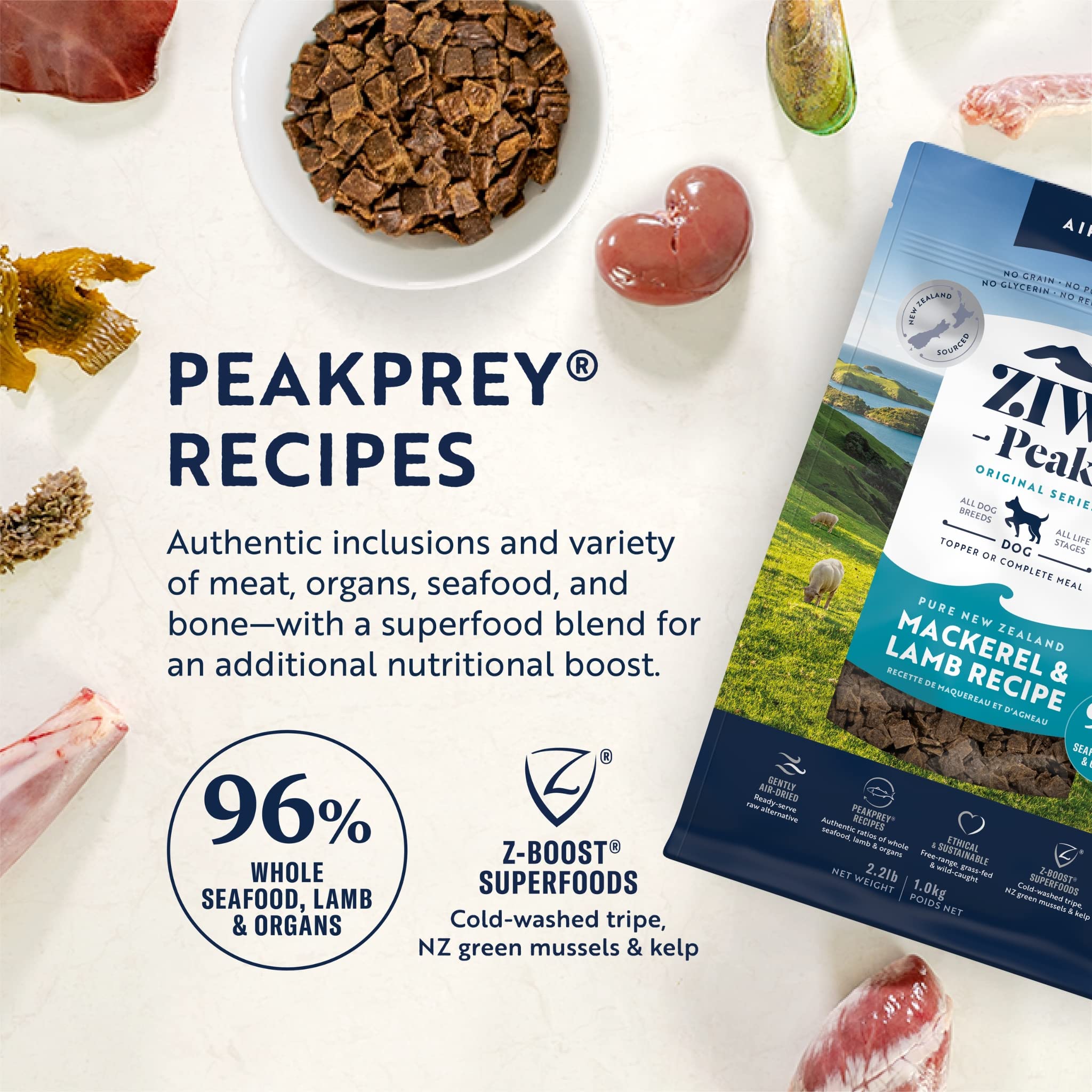 Ziwi Peak Air-Dried Mackerel & Lamb for Dogs
