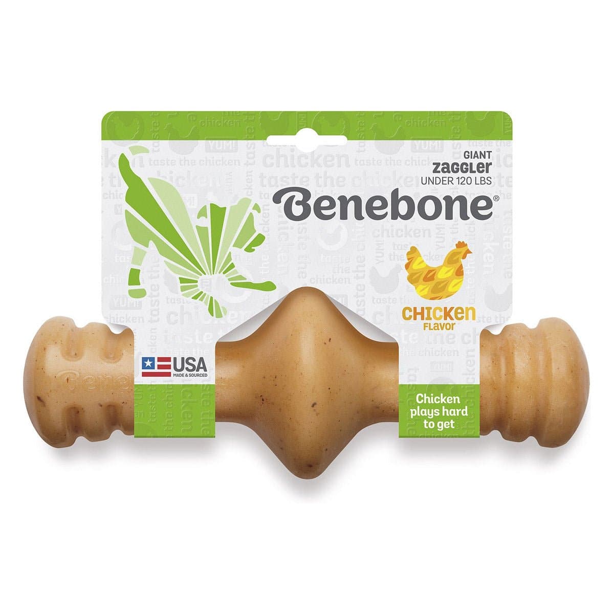 Zaggler Dog Chew Toy – Chicken