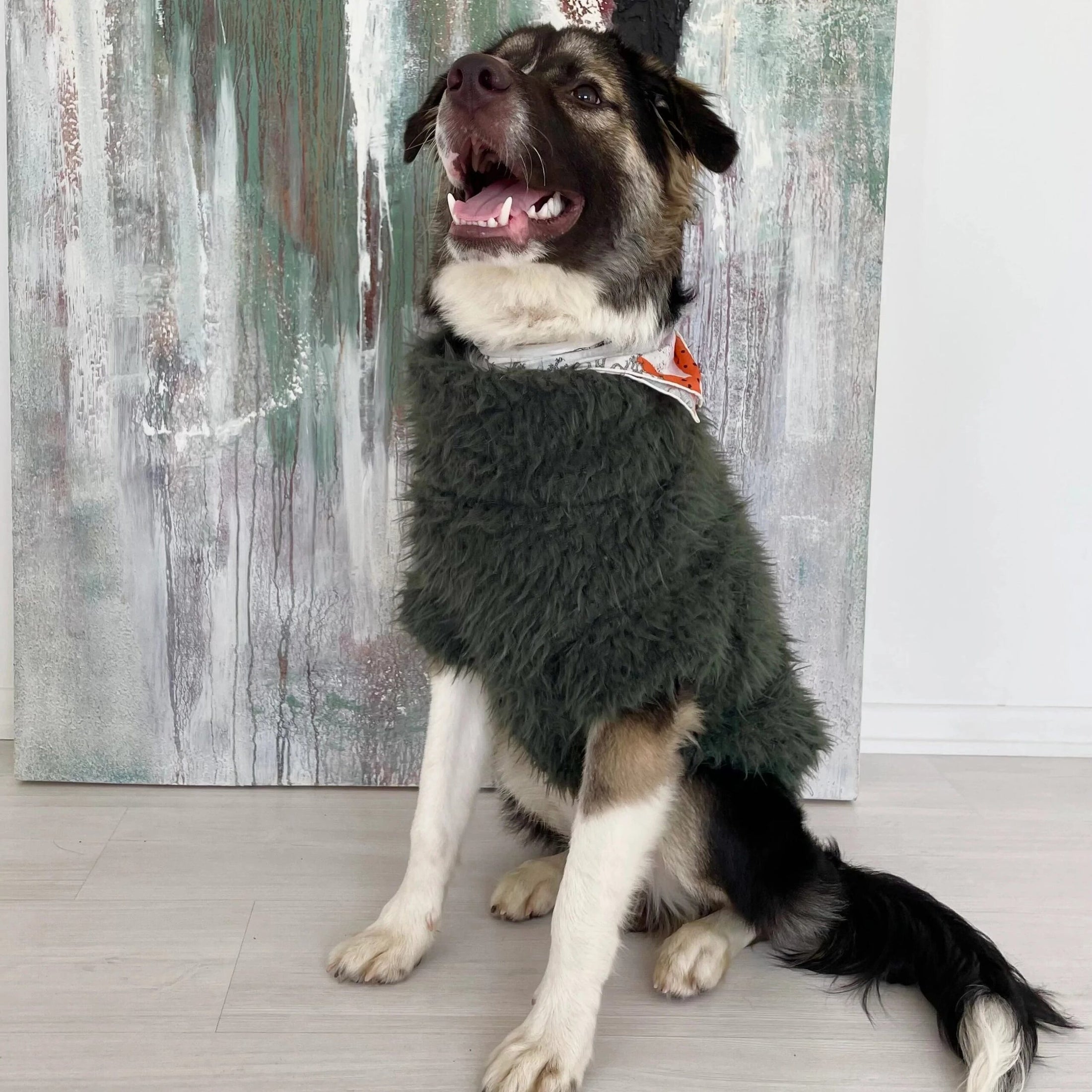 Fluffy Jumper Olive