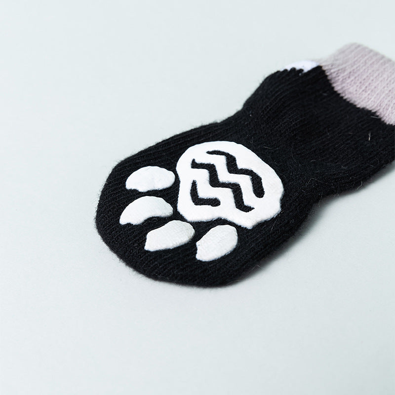 Non-slip Tuxedo Pet Socks