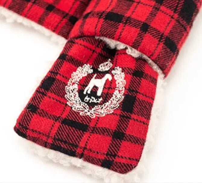 Plaid Plush Scarf