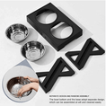 Load image into Gallery viewer, Adjustable Elevated Dog Bowl Table