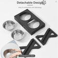 Load image into Gallery viewer, Adjustable Elevated Dog Bowl Table