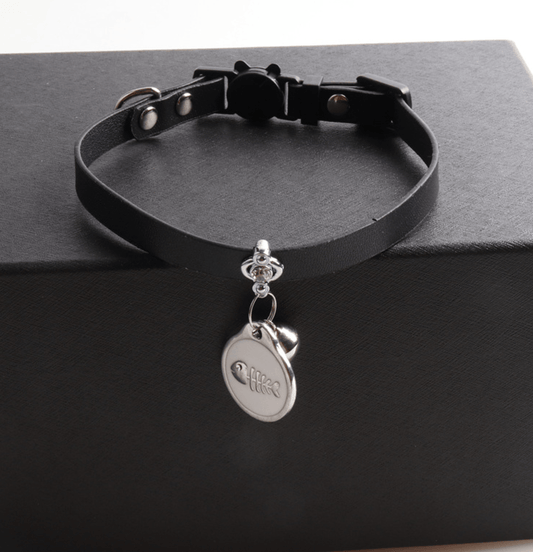 Leather Cat Collar with Pendant