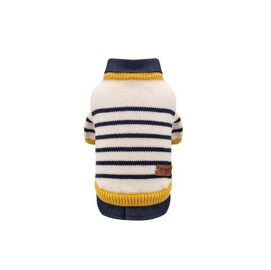 Sweater with Shirt Collar