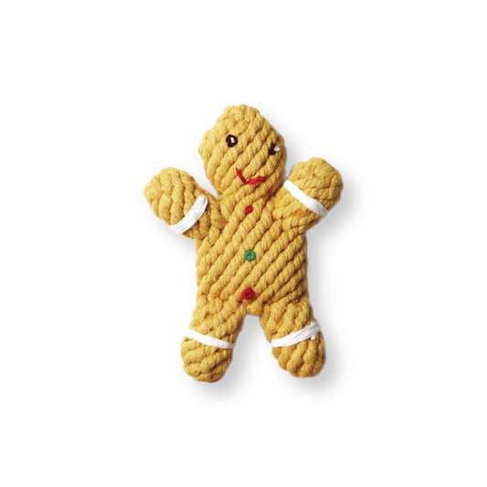 Gingerbread Man Rope Braid Chew Toys for Dogs