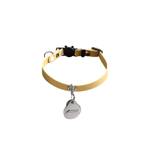 Leather Cat Collar with Pendant