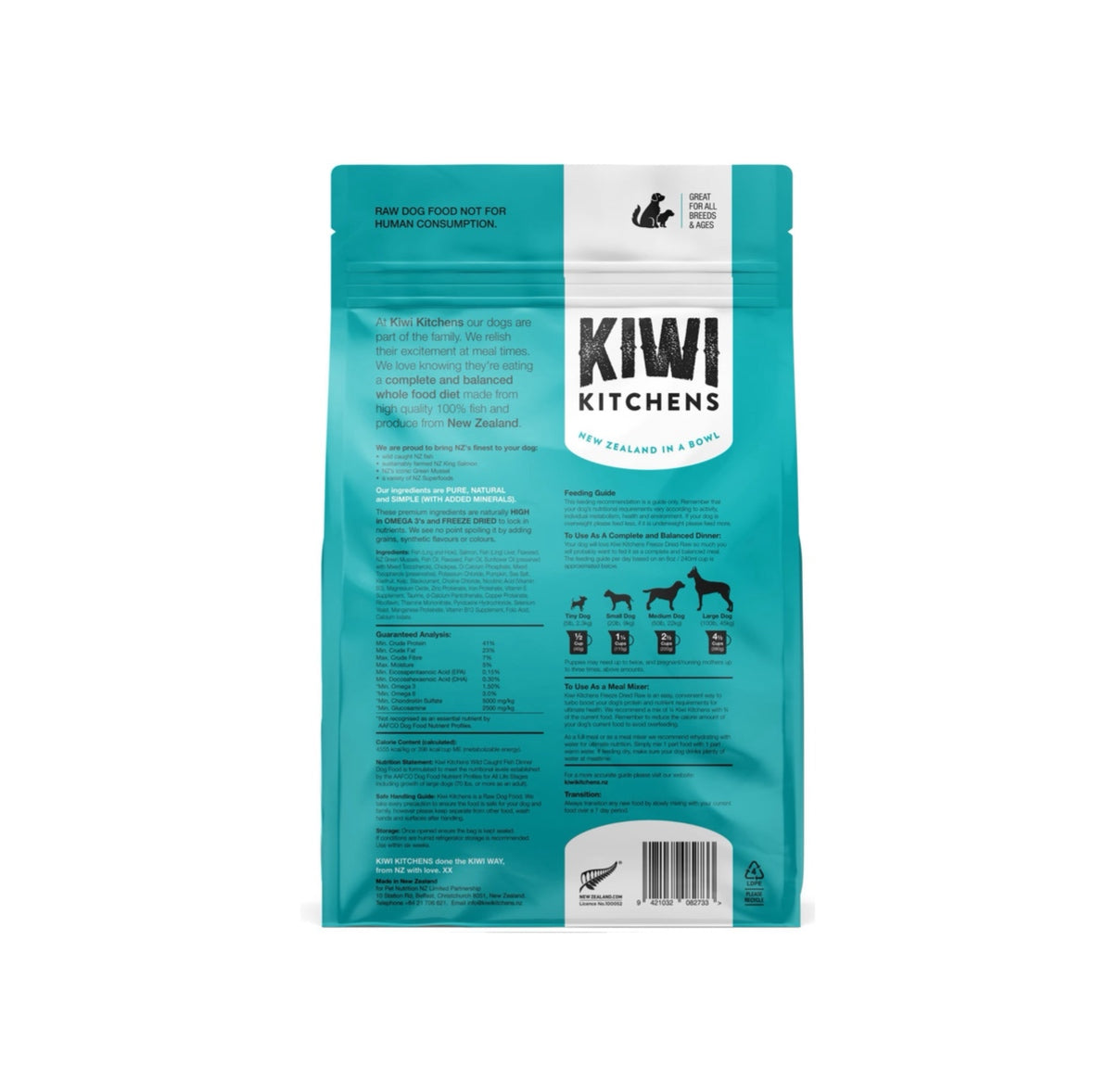 Wild Caught Fish Dinner Raw Freeze Dried Dog Food