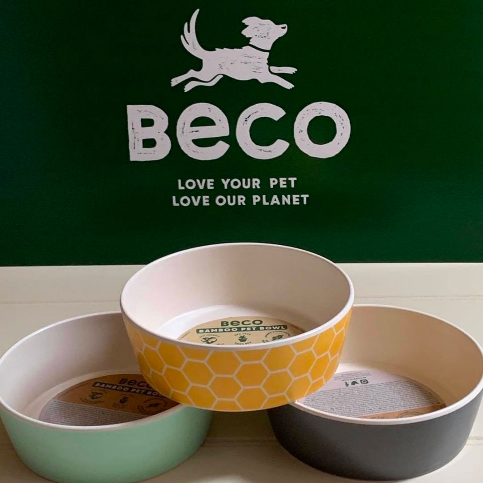 Bamboo Printed Bowl Save the Bees for Dogs