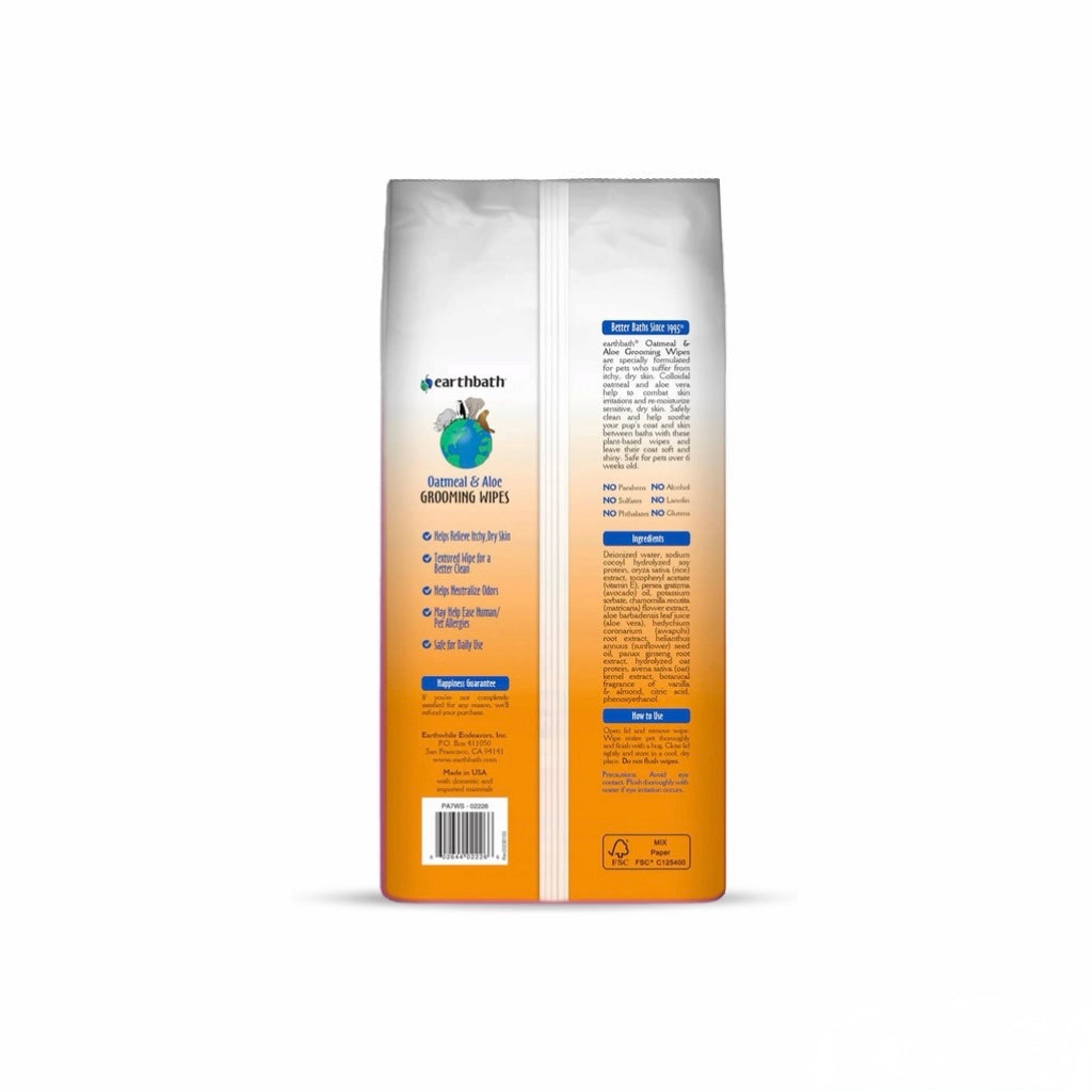 Grooming Wipes - Oatmeal & Aloe