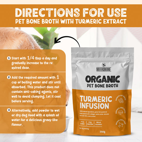 ORGANIC PET BONE BROTH - TURMERIC INFUSION