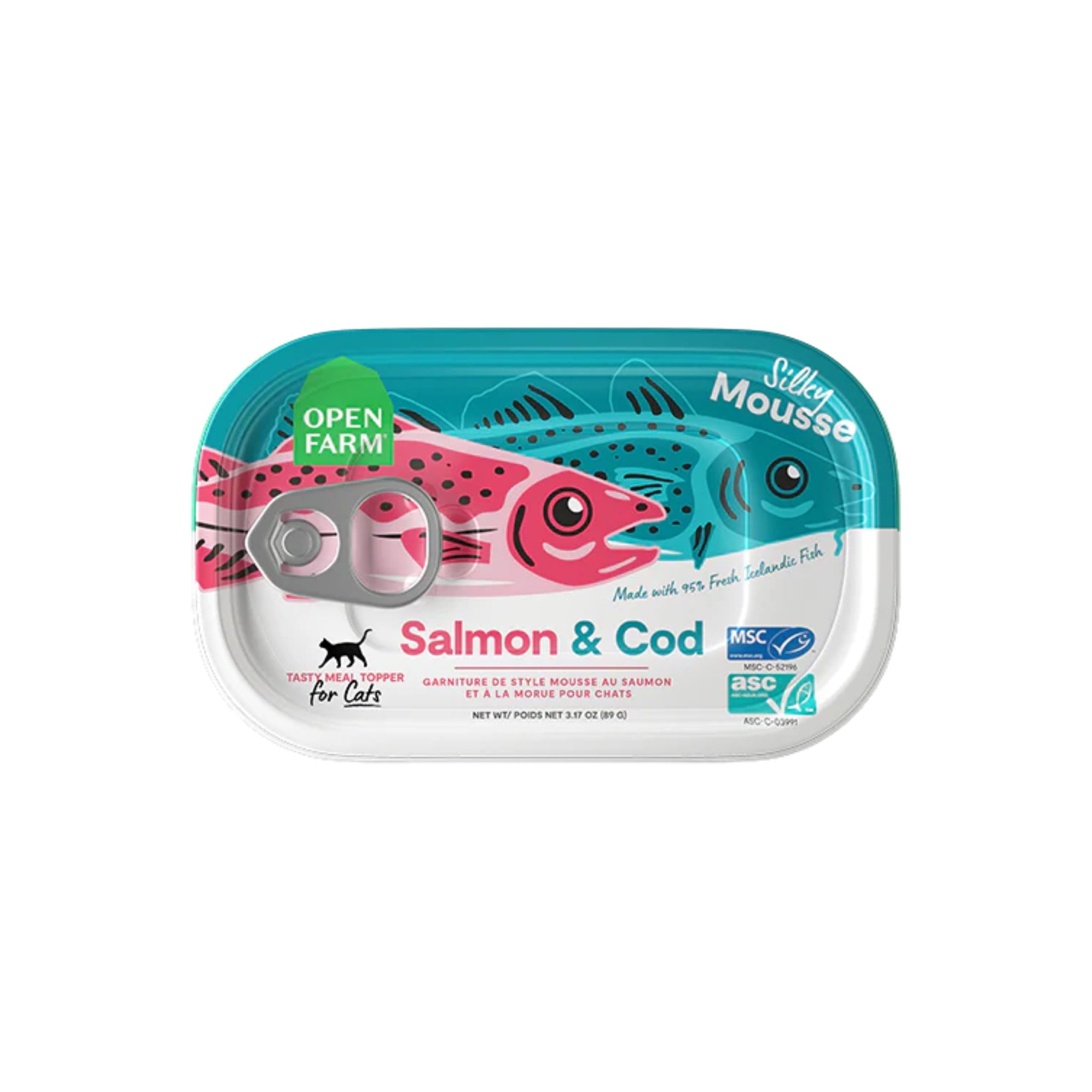 Silky Mousse Salmon & Cod Meal Fish Topper for Cats - THE PAW CONCEPT