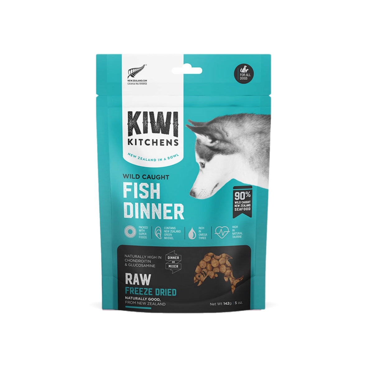 Wild Caught Fish Dinner Raw Freeze Dried Dog Food THE PAW CONCEPT