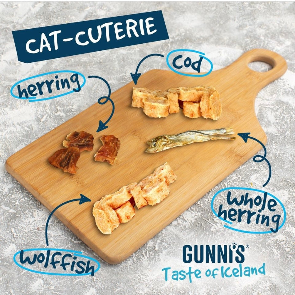 Whole Herring Natural Cat Treats