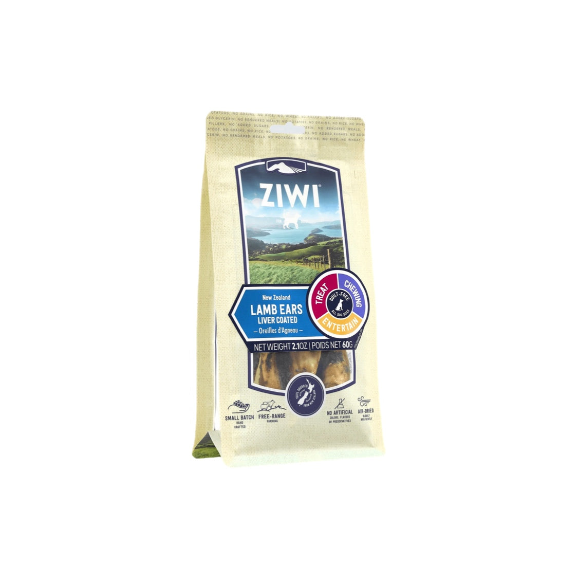 Ziwi Peak Lamb Ears-Liver Coated Treats 