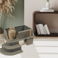 Load image into Gallery viewer, Semi Enclosed Stainless Steel XL Cat Litter Box
