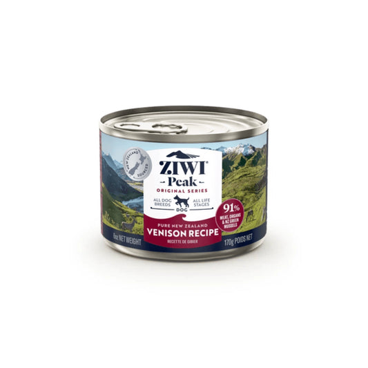 ZIWI Peak Wet Venison Recipe for Dogs Can – Featuring high-quality, free-range venison.