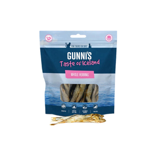 Whole Herring Natural Cat Treats