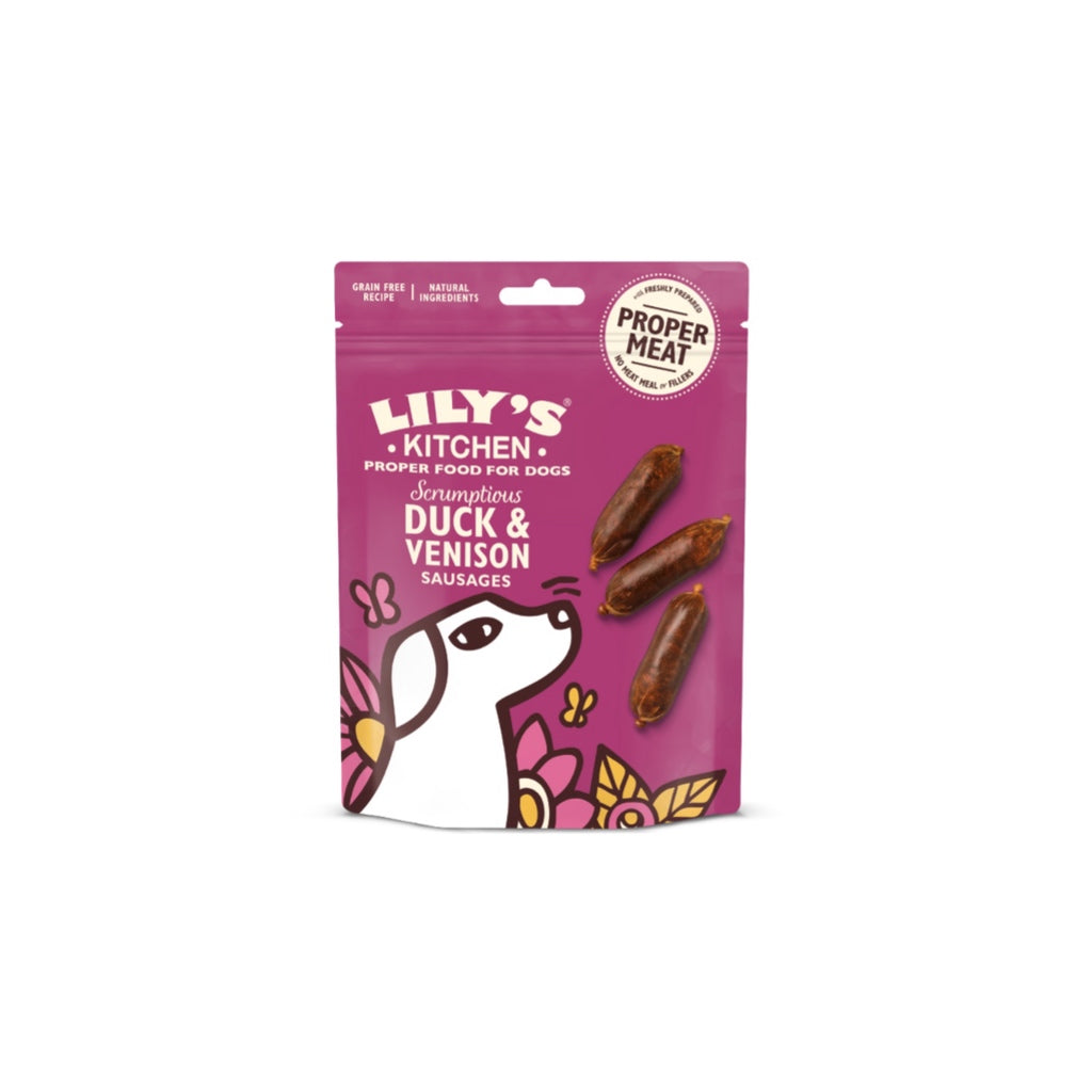 Scrumptious Duck & Venison Sausages Dog Treats