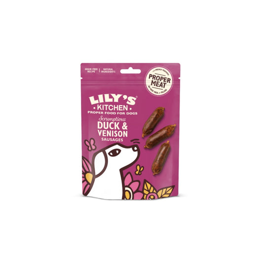 Scrumptious Duck & Venison Sausages Dog Treats