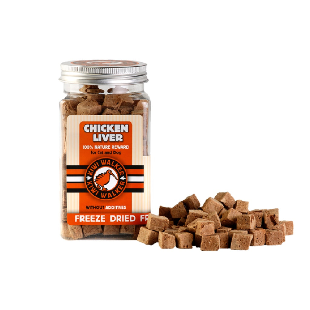 Freeze Dried Grain Free Snack Chicken Liver Cubes Dog & Cat