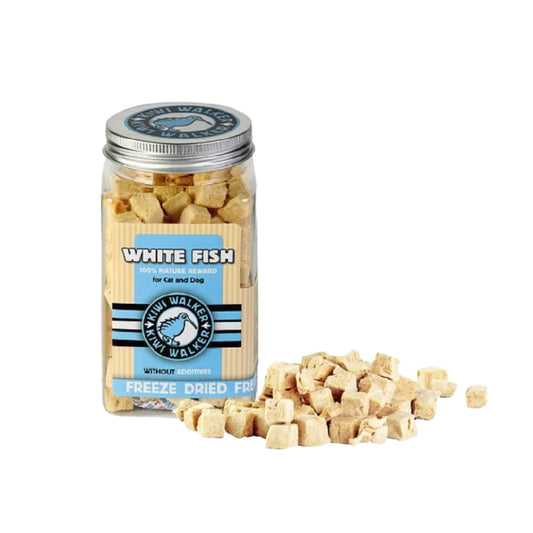 Kiwi Walker Freeze Dried White Fish Cubes Pet Treats