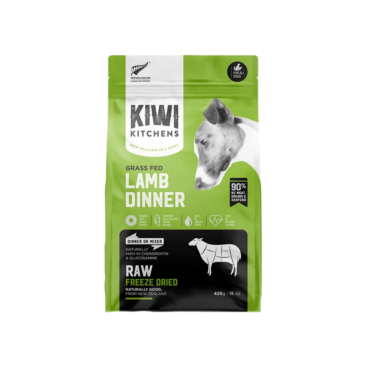 Grass Fed Lamb Dinner Raw Freeze Dried Dog Food