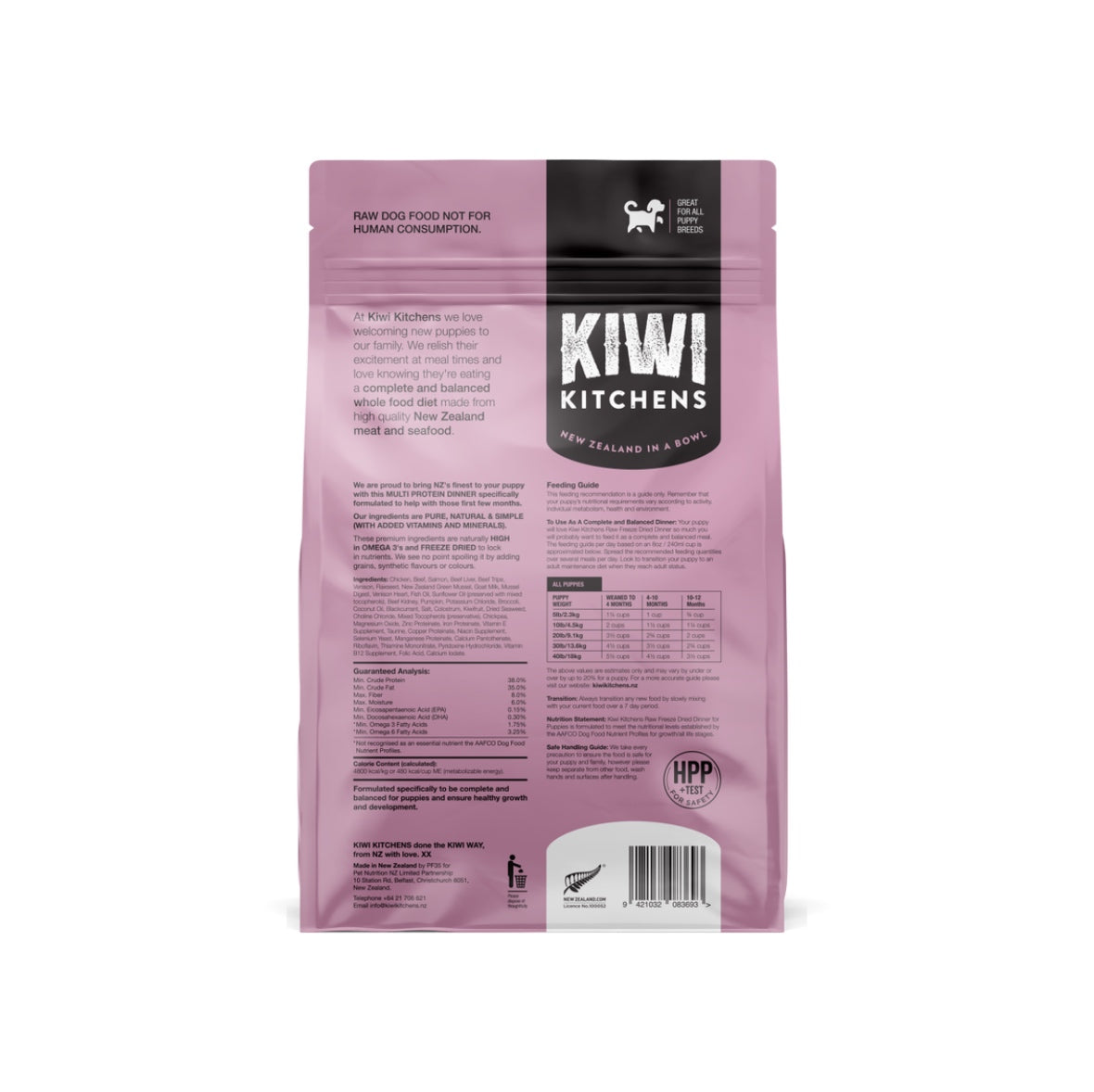 Multi Protein Dinner for Puppies Raw Freeze Dried Dog Food