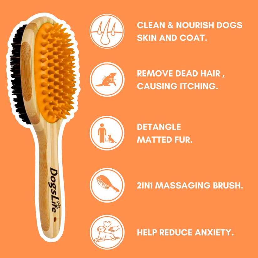 Bamboo Dog Brush