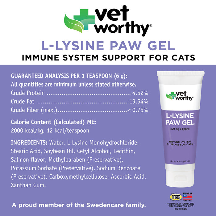 L-Lysine Paw Gel for Cats