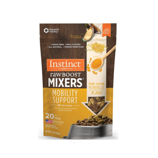 اضافة لتغذية لدعم الحركة – طعام مجفف بالتجميد يُضاف إلى طعام الكلاب